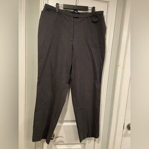 Venezia Jeans Size 18 Zip Up Straight Leg Gray Stretch Trousers Hidden Pockets